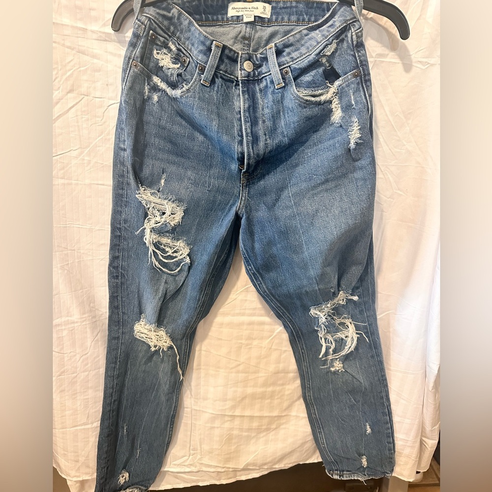 Abercrombie & fitch high rise mom jean curve love Size 25/0R